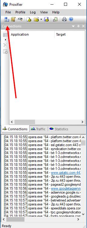 Открываем программу Proxifer, нажимаем "Proxy Servers"